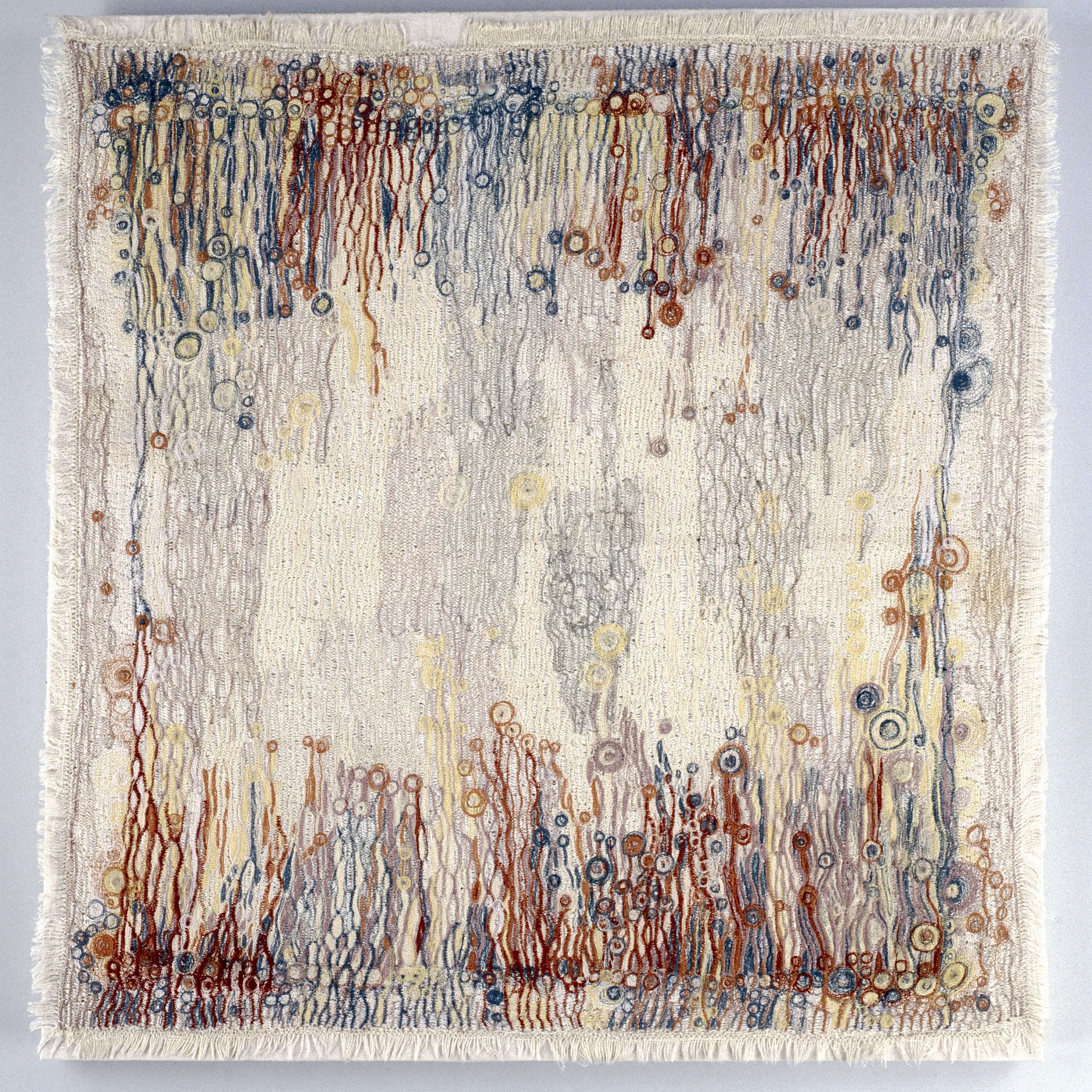 Decke, bestickt, Lotte Hofmann, um 1975 Decke, bestickt, Lotte Hofmann, um 1975