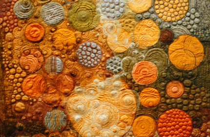 Lotte Hofmann, Wandbehang (Detail), um 1970, Originalgröße 60 x 120 cm, Privatbesitz, Foto: Landsberg, Dortmund Lotte Hofmann, Wandbehang (Detail), um 1970, Originalgröße 60 x 120 cm, Privatbesitz, Foto: Landsberg, Dortmund
